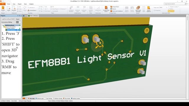 Altium CircuitMaker Tutorial - Navigate in 3D View with Keyboard and Mouse смотреть онлайн