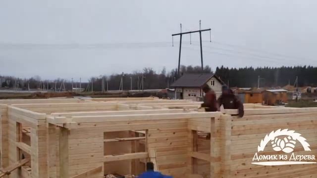Сборка коробки из бруса смотреть онлайн