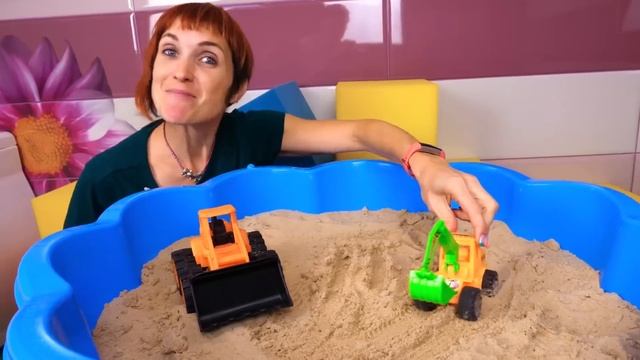Машинки в песочнице – Шоу для детей Давай почитаем – Читаем по слогам с Капуки Кануки смотреть онлайн