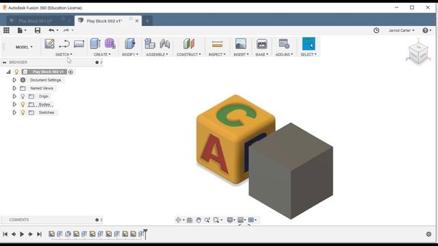 Fusion 360 Tutorial for absolute beginners - Extrude a 3D Shape смотреть онлайн
