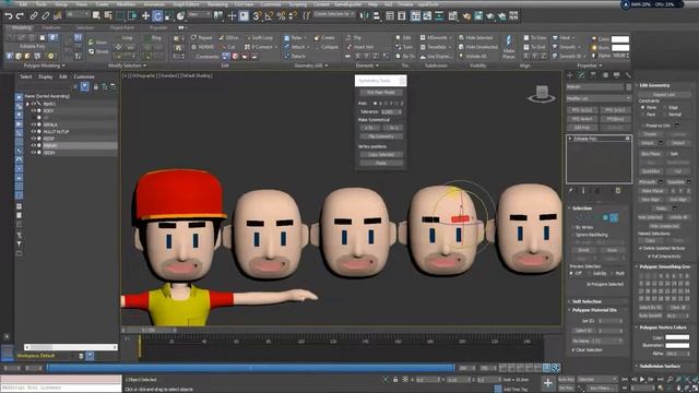 TUTORIAL MORPHER EKSPRESI 3DS MAX BHS INDONESIA смотреть онлайн