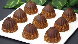 🍫 Шоколадное лакомство без выпечки – всего 3 ингредиента! 🍰 Полезный десерт!