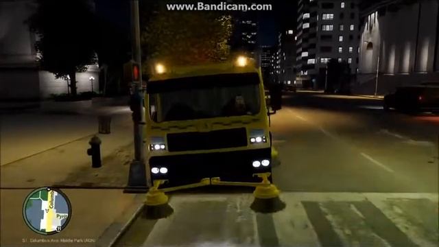 Garbage Truck Mod Road sweeper Mod GTA 4 Civilian Mods смотреть онлайн