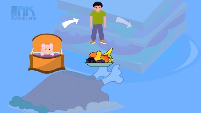 Nursery Rhymes "Foods Keeps You Healthy" ► Food Song for Children ♫ смотреть онлайн