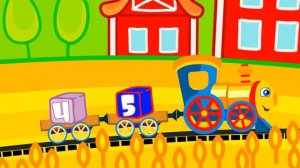 Развивающие мультики для малышей - Паровозик Умняша - Учимся считать