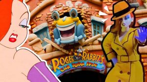 Джессика Рэббит - детектив в аттракционе Roger Rabbit's Car Toon Spin / Диснейленд