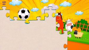 Синий трактор - Синий трактор играет в футбол - Собираем пазлы вместе |MariKMV