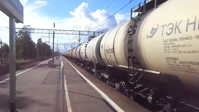 Электровоз ВЛ10-158 с грузовым поездом смотреть онлайн