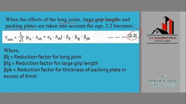 Design Shear Strength of Bolt | Design of steel Structure | Shear Capacity | Part 13 смотреть онлайн