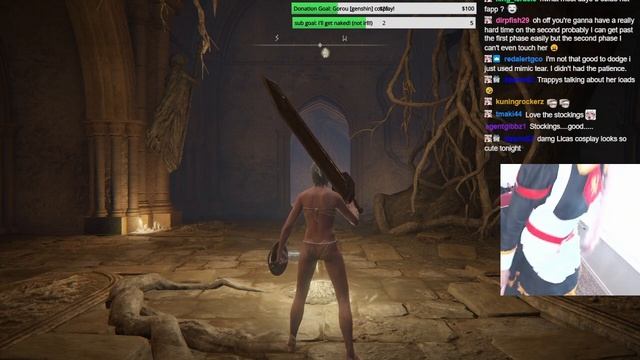 maid Astolfo cosplay! Parry challenge, Malenia Blade of Miquella, Elden Ring смотреть онлайн