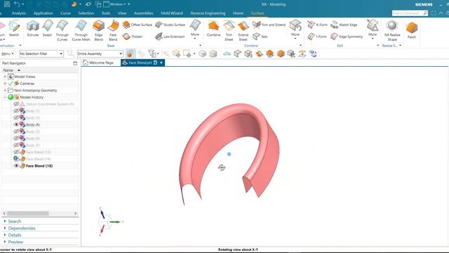 How To Use Face Blend In Nx, Face Blend In Nx, Nx Cad Face Blend, Nx 1953 Face Blend