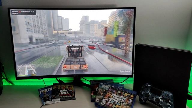 Playstation 4 Slim 2022 - Grand Theft Auto V (GTA 5) 4k 60fps v2 смотреть онлайн