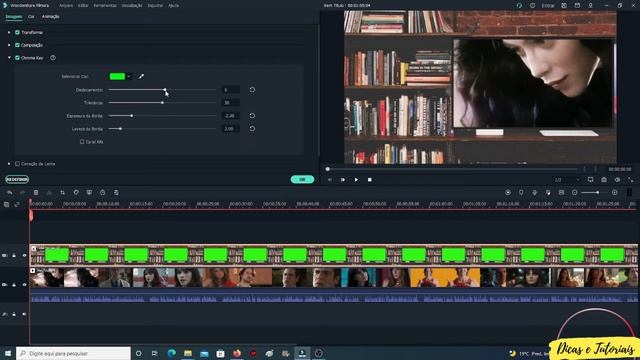 Posicionar Vídeo Dentro da TV na Tela Chroma Key no Wondershare Filmora смотреть онлайн