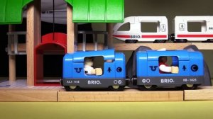 Развивающее видео про паровозики в городе Брио