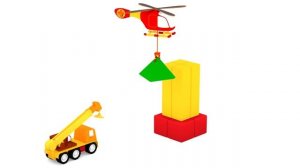 Развивающие мультики 4 машинки - Конструктор вертолет