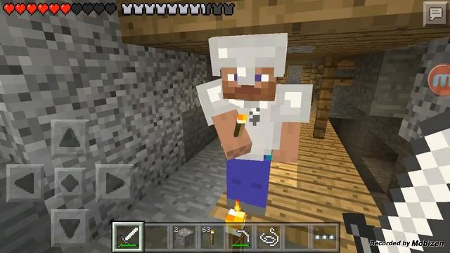 Выживание в minecraft pe #11(Арсен пришёл) смотреть онлайн