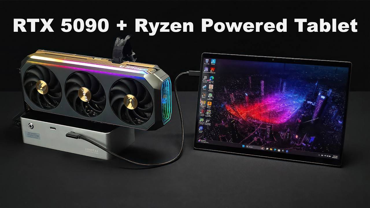 The Ultimate Gaming Tablet Setup! ROG Flow Z13 + RTX 5090 смотреть онлайн