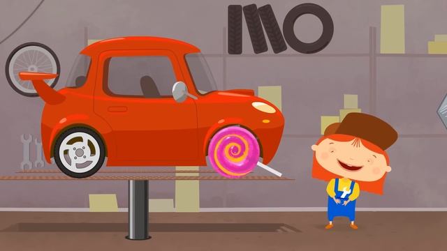 Мультфильмы про машинки  - Доктор Машинкова и спортивный автомобиль
