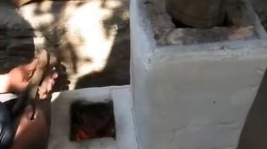 Печь ракета из 20 кирпичей