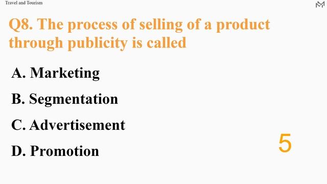 "Travel and Tourism" MCQ quiz