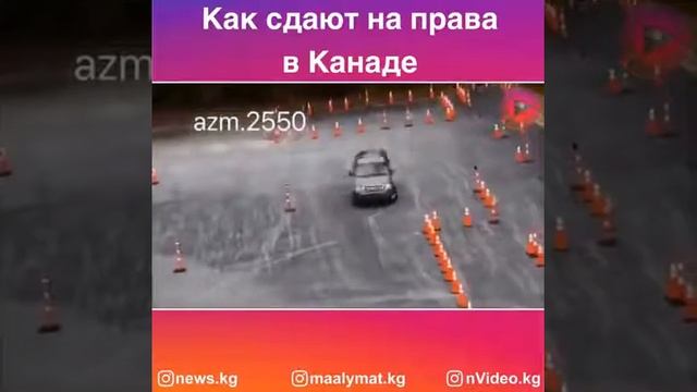Вот так сдают экзамен на права в Канаде)) смотреть онлайн