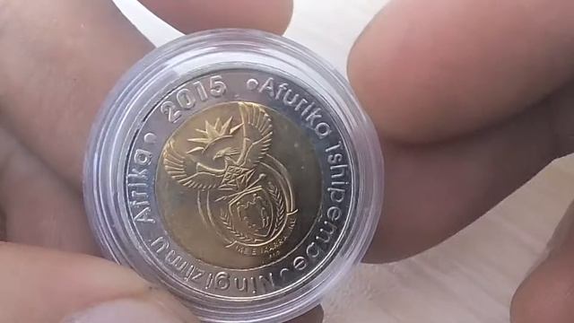 Биметаллические монеты ЮАР 5 рандов 2015 (691) Регулярная смотреть онлайн