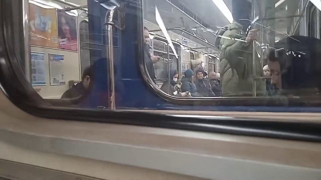 Минск. Поездка на метровагоне 81-714.5М (МВМ) (борт№ 3142) смотреть онлайн