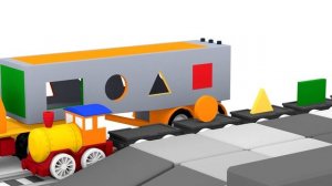 Развивающий мультфильм - 4 машинки - Геометрические фигуры для детей