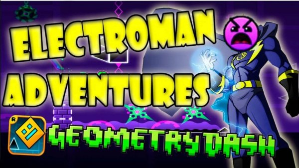 Прохождение уровня "Electroman Andvetures". Geometry dash.