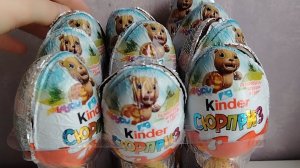 Распаковка Киндер сюрприз мишка. Сборка 2024-2025