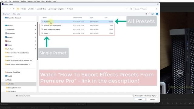 How to import Effects Presets into Premiere Pro смотреть онлайн