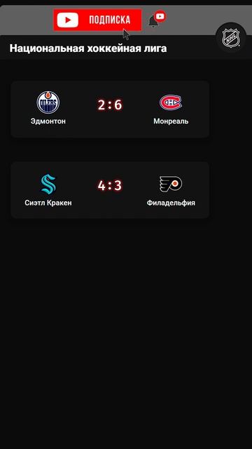 НХЛ | Результаты игрового дня | 13.02.23 | #shorts смотреть онлайн