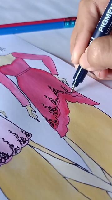Kebaya Ombre or kebaya red? #art #shorts #fashion #fashionillustration #design #desainbaju смотреть онлайн