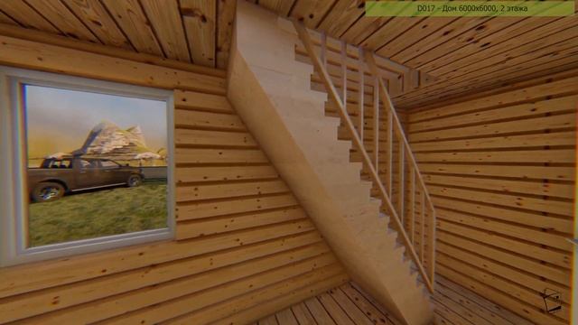 Проект индивидуального жилого дома D017 - 6000х6000 (Project of an individual residential building) смотреть онлайн