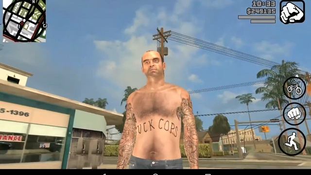 GTA SA Android - Trevor Phillips Player.img New Tattoos! смотреть онлайн