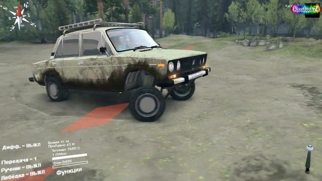 SpinTires - обзор мода ( ВАЗ-2106 v1.0 ) Раритет)) смотреть онлайн