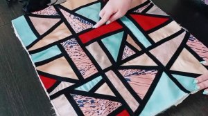 Пэчворк. Блок Витраж. Утилизация обрезков ткани.Видео  витражный блок из  ткани.Красота из хлама.