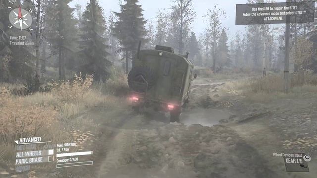 Spintires MudRunner | Free Driving in Water & Forest | 2K | 60 FPS смотреть онлайн