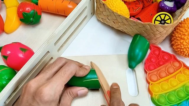 Funny Fruits and Vegetables Videos | Cutting Pear Lemons | Satisfying Wooden ASMR Pop it смотреть онлайн