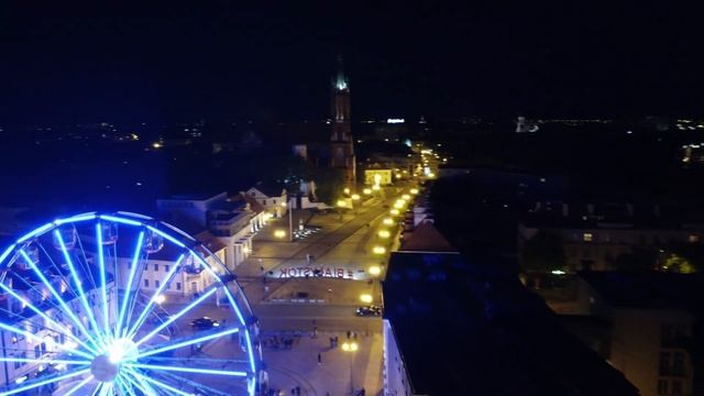 Diabelski młyn Białystok Eye nocą - DJI MINI 2 смотреть онлайн