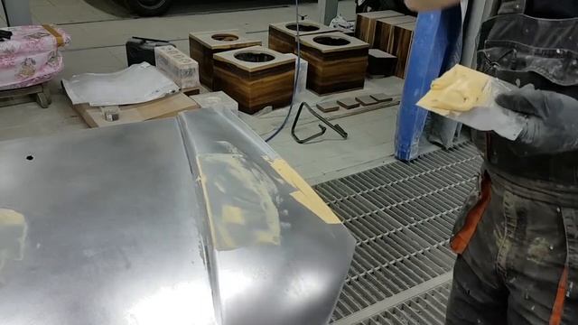 Ремонт капота шпаклевание 3/9, уроки шпаклевания, техники и советы смотреть онлайн