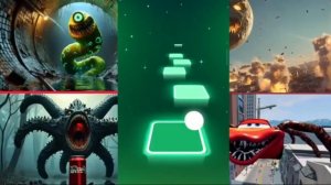 Кибер-черви-миньоны 🆚️ Лунная луна 🆚️ Голодная звезда 🆚️ Пожиратель голов Маккуина