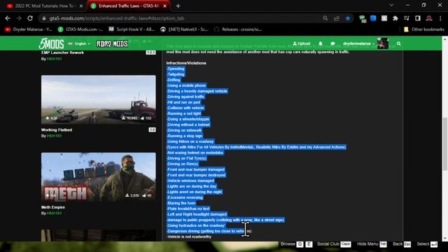 2022 PC Mod Tutorials: How To Install The Enhanced Traffic Laws Mod I GTAV SinglePlayer смотреть онлайн