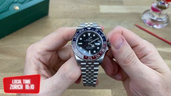 ROLEX Pepsi : How to show 3 timezones on a Rolex GMT Master 2 | ⌚️WatchTheReview⌚️
