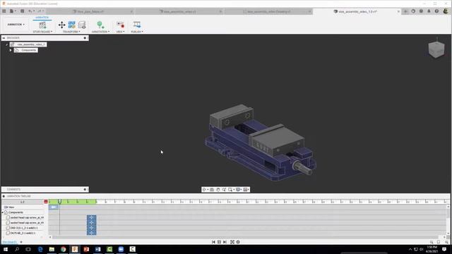 Creating an Exploded View of the Kurt D688 Vise with Fusion 360 смотреть онлайн