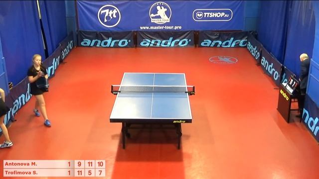 Настольный теннис матч 291119 13 Антонова Марина Трофимова Станислава смотреть онлайн