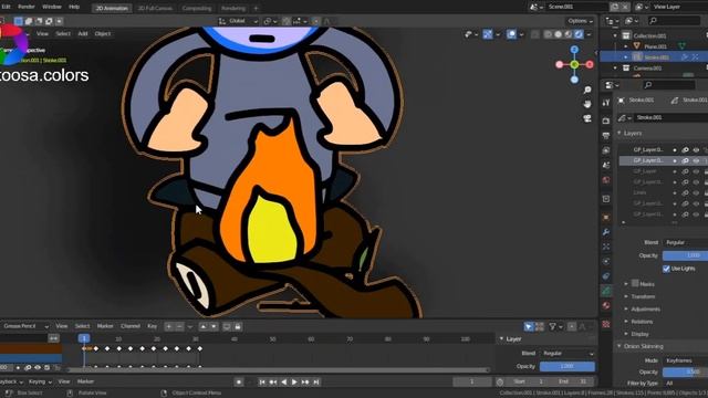 Add effects to grease pencil in blender смотреть онлайн