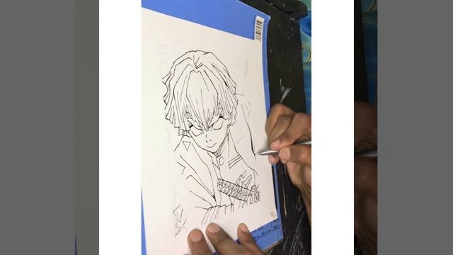 Zenitsu Agatsuma - Demon Slayer : Kimetsu No Yaiba Speed Drawing