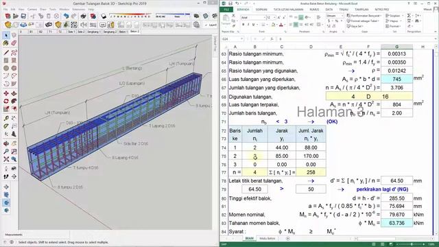 Aplikasi Excel - Analisa Balok Beton Bertulang смотреть онлайн