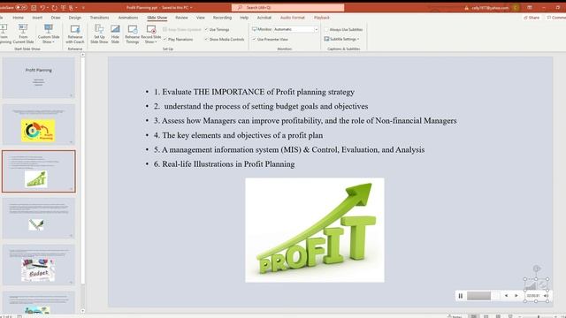 Profit Planning ppt PowerPoint 2021 08 04 17 02 42 смотреть онлайн